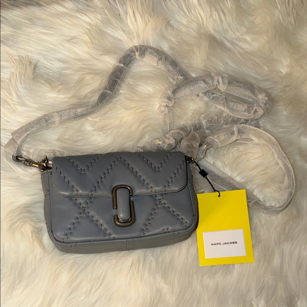 Marc Jacobs Gray Quilted Crossbody Bag
